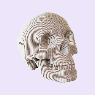 Recycled Cardboard 3D Skull